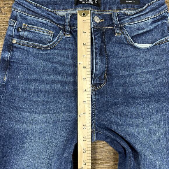 Judy Blue Jeans Womens 9 | 29 Skinny Fit Dark Wash Mid Rise Stretch Denim - Picture 6 of 14
